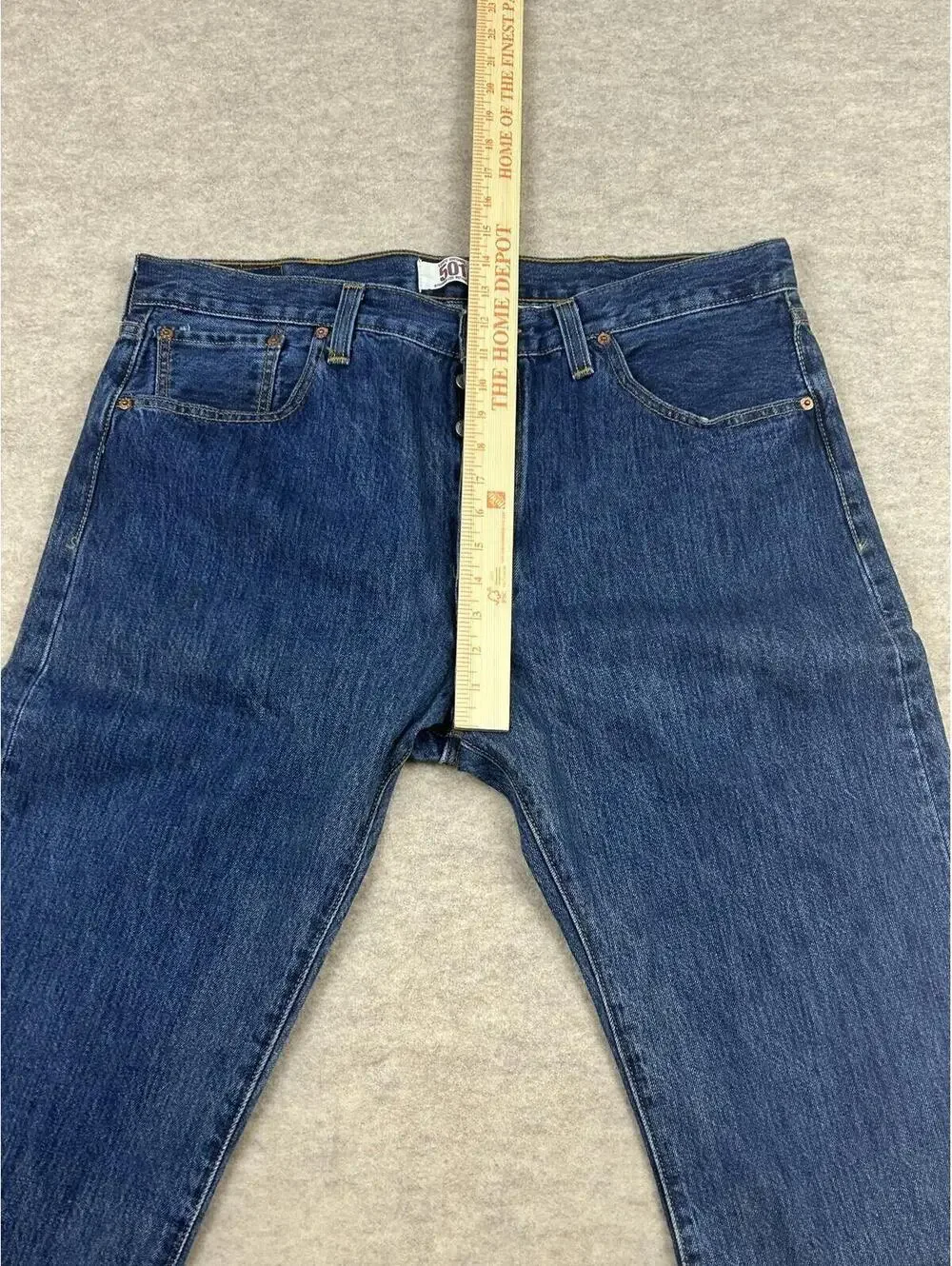 Levi's Y2K 501 Original Straight Leg Blue Jeans Size 38x30